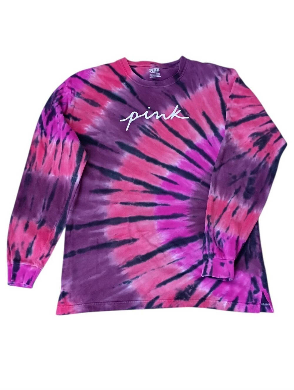 PINK Victoria's Secret Tie Dye Campus Tee sz XS
